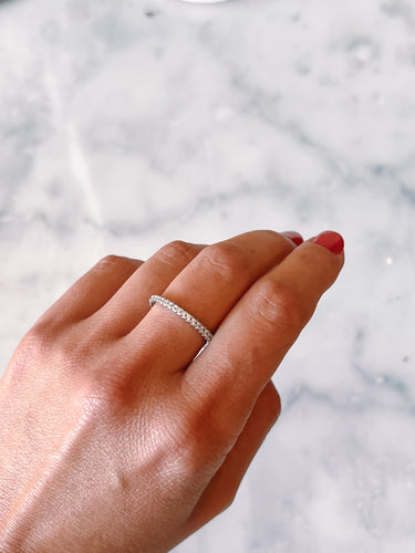 Anillo Moissanita Cintillo Infinito - Atesorame