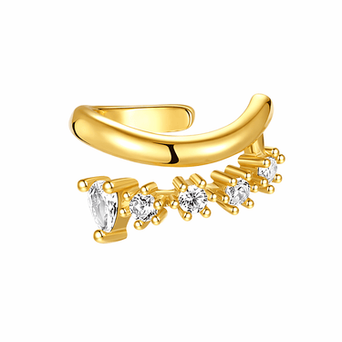 Earcuff Doble Sofia Gold - Atesorame