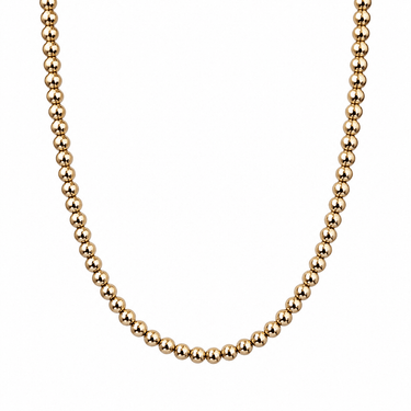 Collar Ball 5mm oro 14k - Atesorame