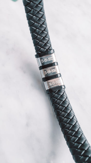 Pulsera Personalizada Cuero Men - Atesorame