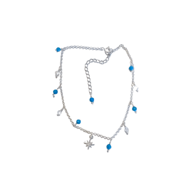 Tobillera Belen Star Turquesa Piedra Luna - Atesorame