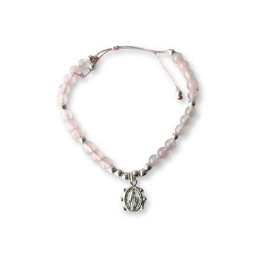 Pulsera kids Cuarzo Rosa Virgen - Atesorame