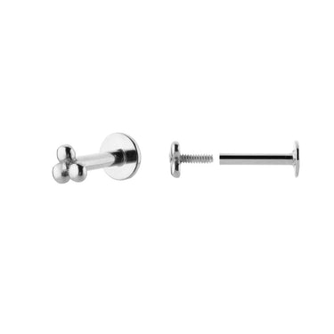 Piercing Dots Silver Tope Plano - Atesorame
