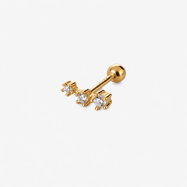 Piercing Tres Maria Shine Gold unidad - Atesorame