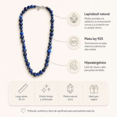Collar Aura Lapislazuli - Atesorame