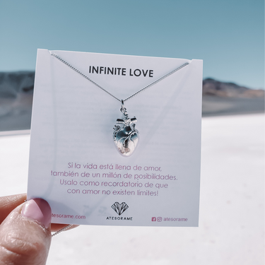 Collar corazón tridimensional