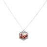 Collar Plata unisex Hexagonal - Atesorame