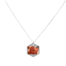 Collar Plata unisex Hexagonal - Atesorame