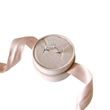 Anillo Moissanita Solitario 1,0 Quilate