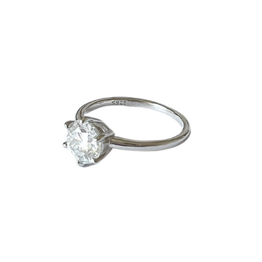 Anillo Moissanita Solitario 1,0 Quilate