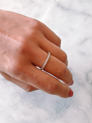 Anillo Moissanita Cintillo Infinito - Atesorame