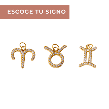 Charm Zodiac Shine Gold - Atesorame