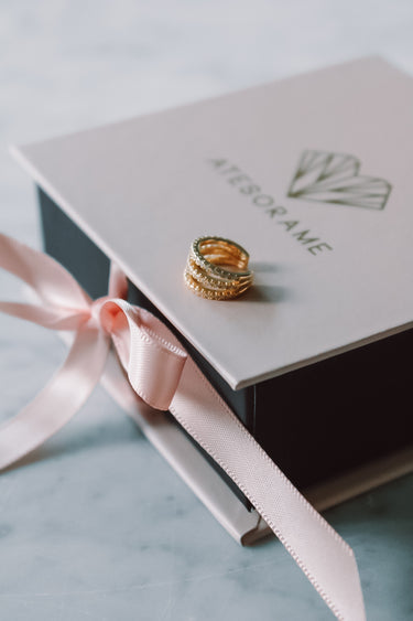 Earcuff Triple Shine Gold - Atesorame