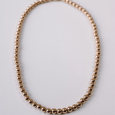 Collar Ball 5mm oro 14k - Atesorame