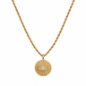Collar Medalla Ojo Protector Gold - Atesorame