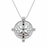 Collar Amuleto Chakras Silver - Atesorame