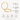 Argollas Slim 40mm Gold - Atesorame