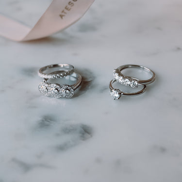 Anillo Moissanita Cintillo