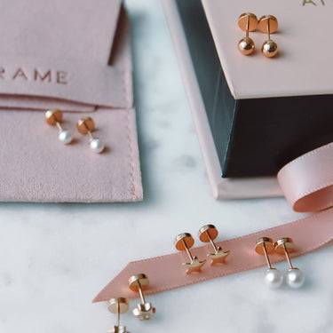 Abridores A Presion Oro 18k Estrella