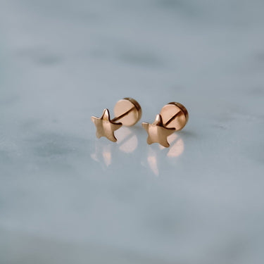 Abridores A Presion Oro 18k Estrella