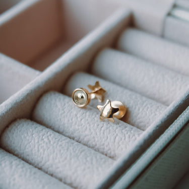 Abridores A Presion Oro 18k Estrella