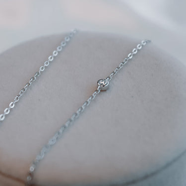 Collar Moissanita Elena 5 Silver - Atesorame