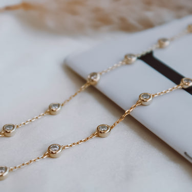 Collar Moissanita Elena Gold 20