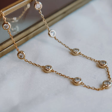 Collar Moissanita Elena Gold 20