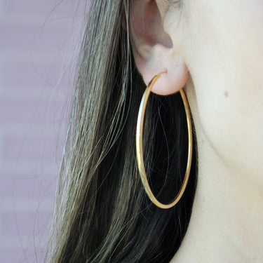 Argollas Carol 60mm Gold - Atesorame