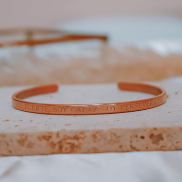 Esclava Personalizada 4mm Oro Rosado - Atesorame