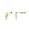 Piercing Snake Gold Tope Plano - Atesorame