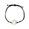 Pulsera Hilo Medalla 18 mm Negro - Atesorame