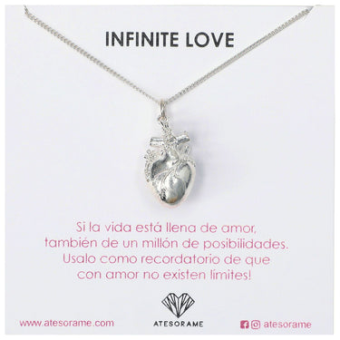 Collar corazón tridimensional