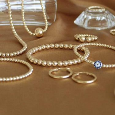 Pulsera Ball 5mm oro 14K