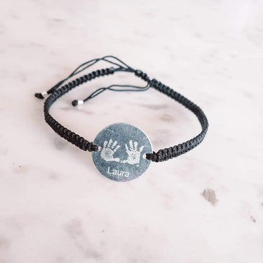 Pulsera Tejida Negra