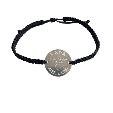 Pulsera Tejida Negra