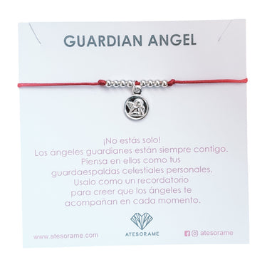 Pulsera Angel De La Guarda Hilo Fucsia Petite