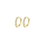 Argollas Mini Clear Gold - Atesorame