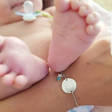 Pulsera Grabada Medalla 18mm