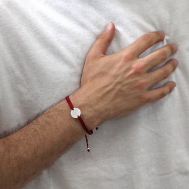 Pulsera Tejida Roja